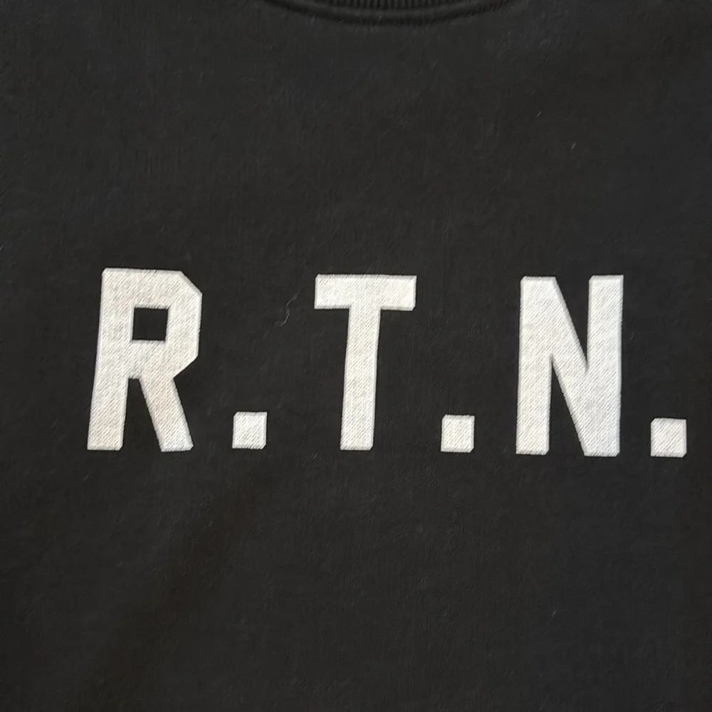 Pas Normal Studios RTN Black Crewneck Sweatshirt Size Medium